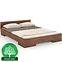 Bett aus Buchenholz Skandica Spectrum Niedrig 160x200 Nuss