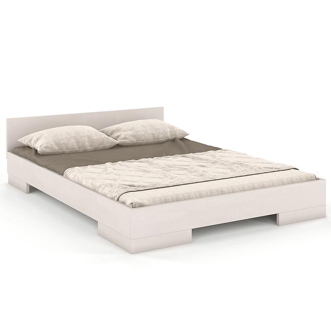 Bett aus Buchenholz Skandica Spectrum Niedrig 180x200 Weiß