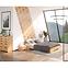 Bett aus Buchenholz Skandica Spectrum Niedrig 200x200 Natürlich,9