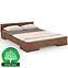 Bett aus Buchenholz Skandica Spectrum Niedrig 90x200 Nuss
