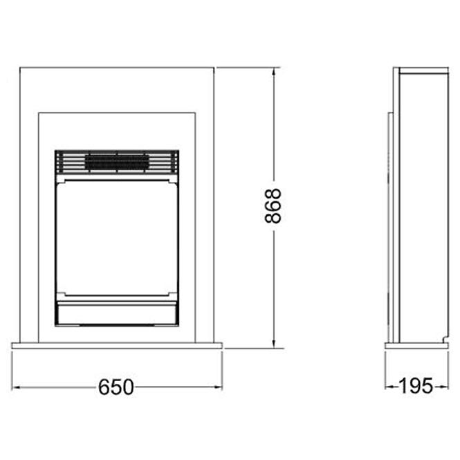 Elektrischer Kamin Bellini Braun