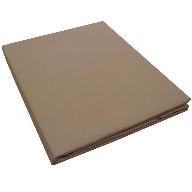 Bettlaken aus Baumwollsatin, beige ALFS-6013 160x200