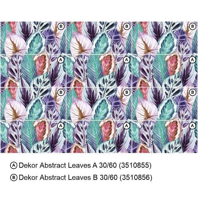 Dekorfliese Abstract Leaves B 30/60