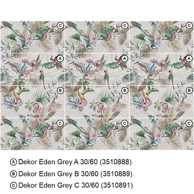 Dekorfliese Eden Grey C 30/60