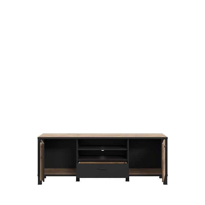 Tv Tisch HARUKI Alpenfichte/ Schwarz,4