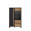 Vitrine Haruki 95 Alpenfichte/ Schwarz,2