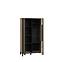 Vitrine Haruki 95 Alpenfichte/ Schwarz,3