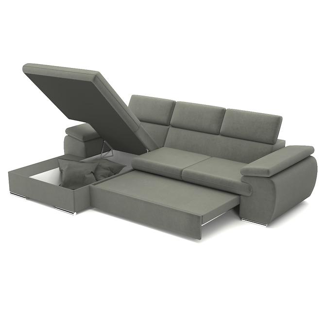 Ecksofa Polo L Kronos 15 + Kissen Kronos 15,3