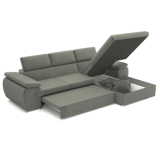 Ecksofa Polo P Kronos 15 + Kissen Kronos 15,3