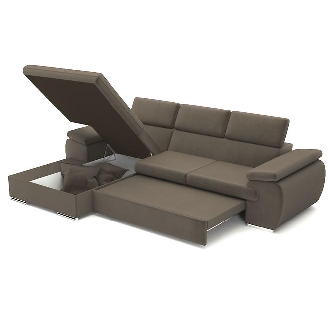 Ecksofa Polo L Paros 04 + Kissen Paros 04,3