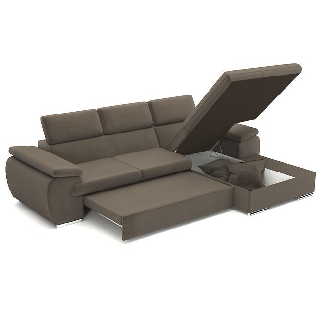 Ecksofa Polo P Paros 04 + Kissen Paros 04,3