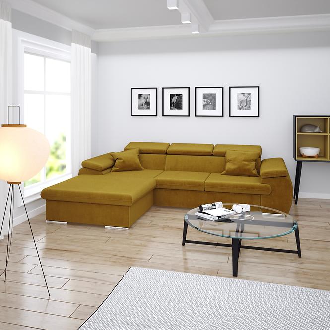 Ecksofa Polo L Kronos 01 + Kissen Kronos 01
