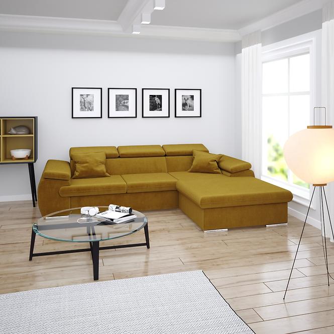 Ecksofa Polo P Kronos 01 + Kissen Kronos 01