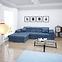 Ecksofa Polo L Kronos 05 + Kissen Kronos 05,7