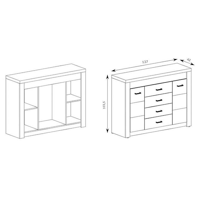 Kommode 2d4s  Indianapolis I7 Jasan Helle