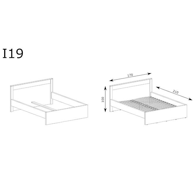Bett 160+ Stel. Indianapolis I19 Jasan Helle