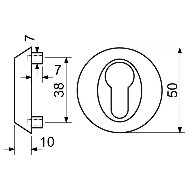 Sicherheitsrosette SR.13.PZ.10.N