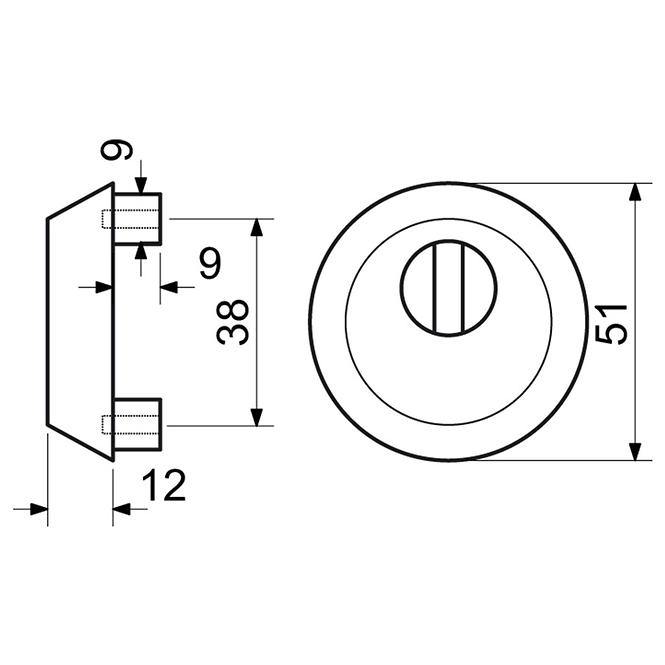 Sicherheitsrosette SR.13.PZ.12.N