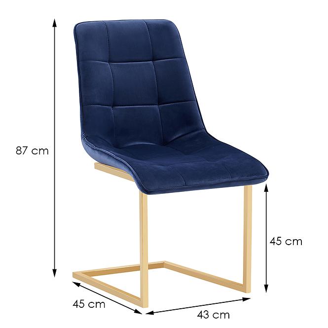 Stuhl Pafos Lct 917 Golden / Navy Blue