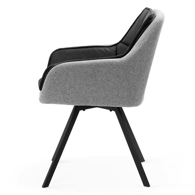 Stuhl Obrotowe Pirlo Ii Grafit+Grau/Füß Schwarz