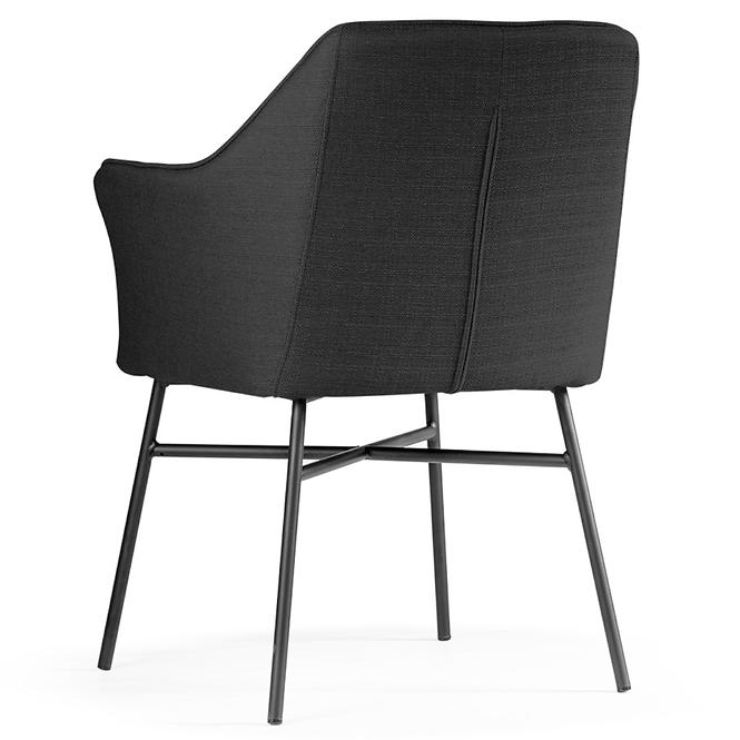 Stuhl Rimini Schwarz/ Füß Schwarz
