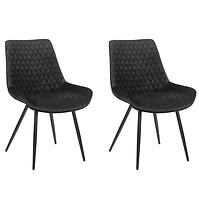 Stuhl Sandiego Schwarz/ Füß Schwarz - 2 St.