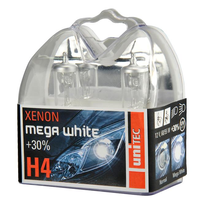 Birne 12V H4 60/55W Unitec Xenonmegawhite 2 st.