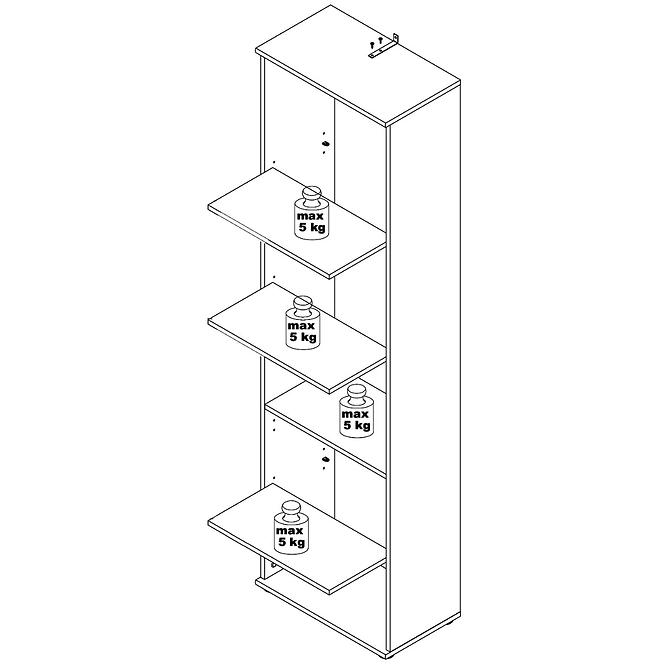 Schrank Niko 50cm Eiche Sonoma