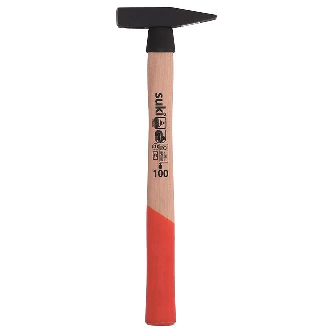 Schlosserhammer 100 g Hickory-Stiel