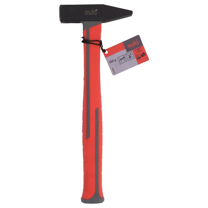 Schlosserhammer 500 g Fiberglas / TPE – Stiel