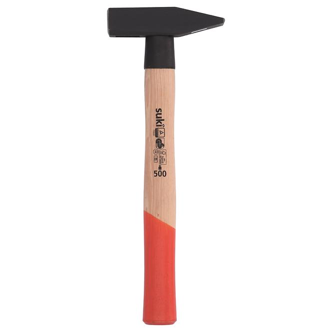 Schlosserhammer 500 g Hickory-Stiel