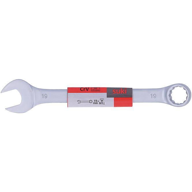 Ringmaulschlüssel flach 19 mm Chrom-Vanadium DIN3113-A
