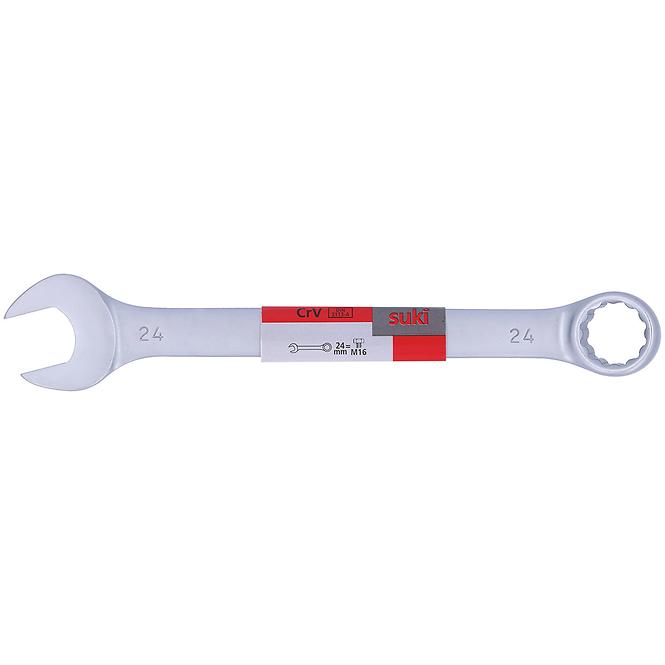 Ringmaulschlüssel flach 24 mm Chrom-Vanadium DIN3113-A,2
