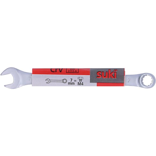 Ringmaulschlüssel flach 7 mm Chrom-Vanadium DIN3113-A