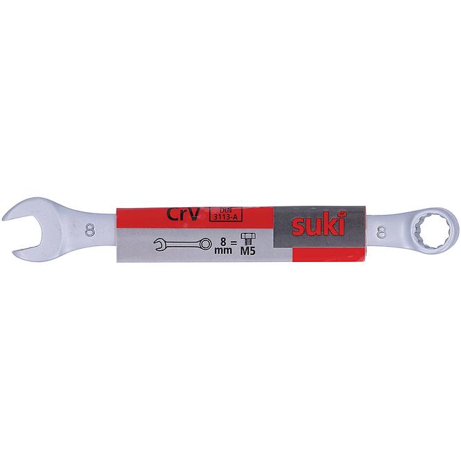 Ringmaulschlüssel flach 8 mm Chrom-Vanadium DIN3113-A