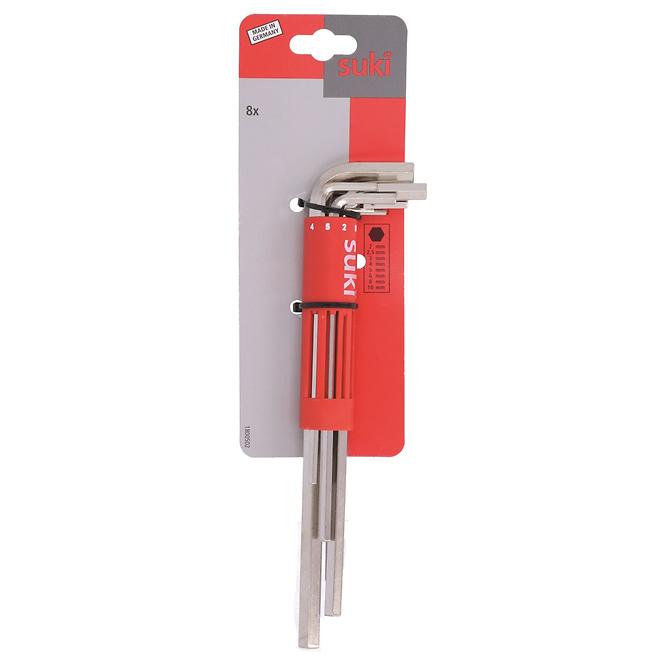 8-teiliger Sechskantschlüsselsatz, 2-10 mm, T-Griff