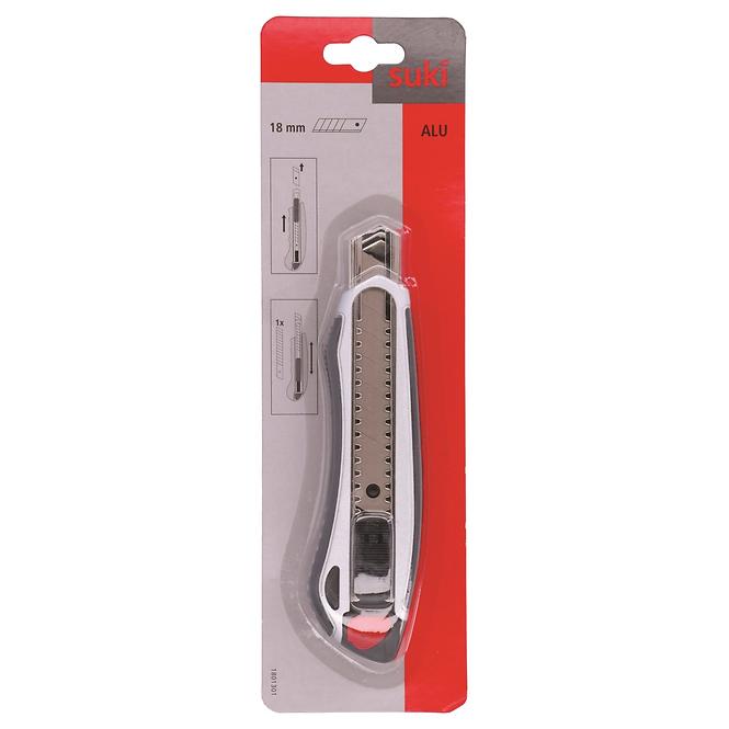 Schneidemesser aus Aluminium, 2K-Griff 18 mm