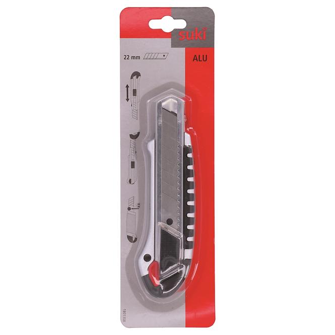 Schneidemesser aus Aluminium, 2K-Griff 22 mm