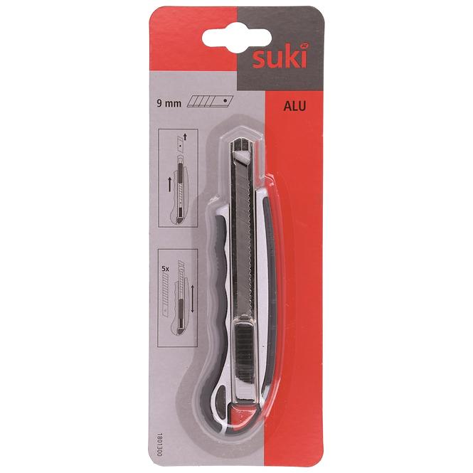 Schneidemesser aus Aluminium, 2K-Griff 9 mm