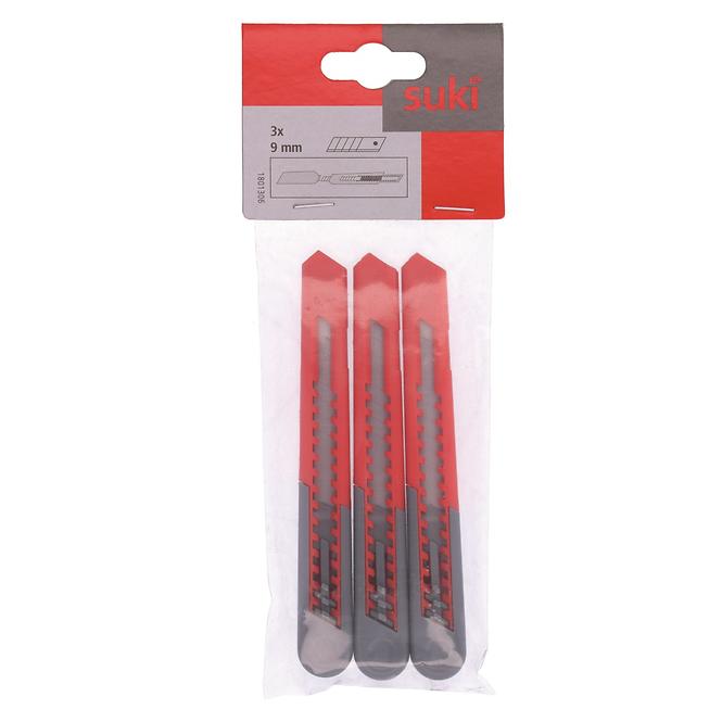 ABS-Schneidemesser 3 Stück 9 mm