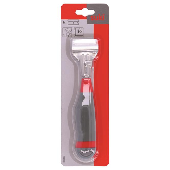 Glasschaber mit 5-facher Klinge, 2K-Griff