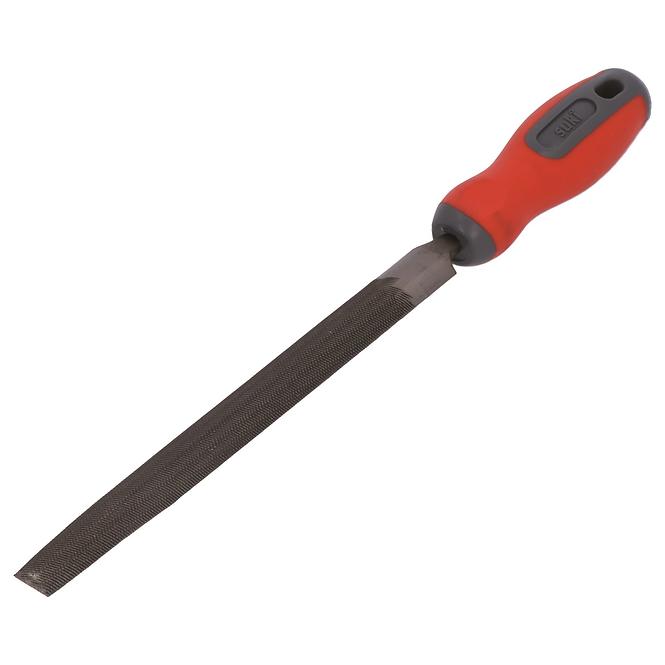 Werkstattfeile 200 mm H2, halbrund 2K-Griff