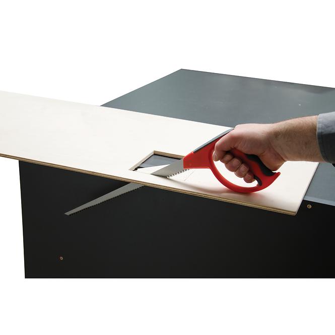 Hand-Stichsäge 300 mm, 2x Sägeblatt, 2K Griff