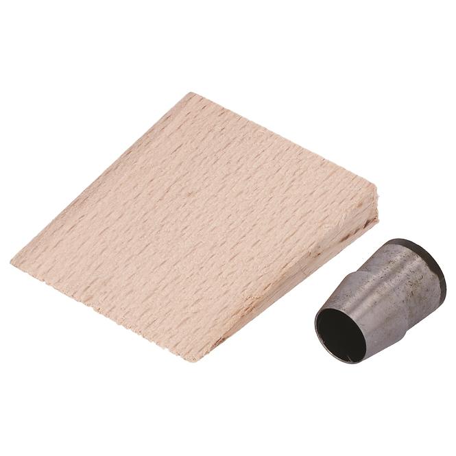 Ringkeil und Holzkeil für Befestigung, jeweils 1 Stk