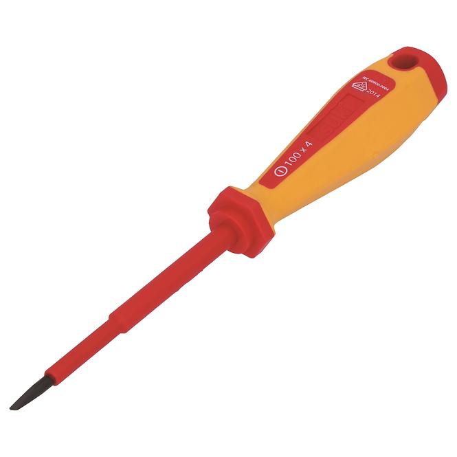 Elektroschrauber 100x4,0 mm, VDE, 2K – Griff