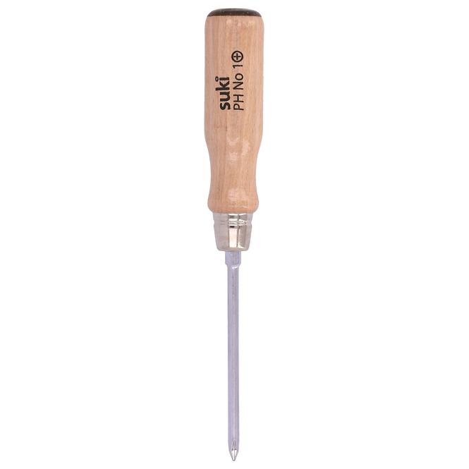 Schraubendreher PH 1x80 mm, 6K, Holzgriff