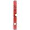Wasserwaage 400 mm, rot, Aluminium, Messgenau. 1,0 mm,2