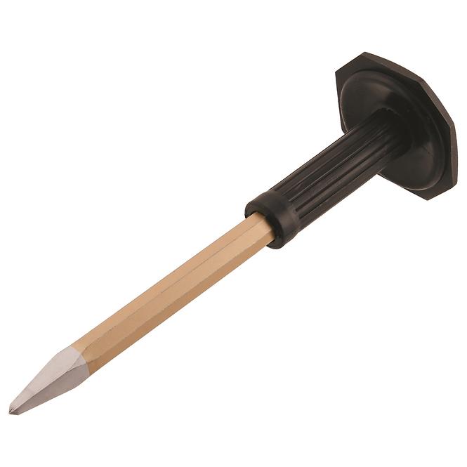 Spitzmeißel 350x18 mm mit Handschutz, achteckig