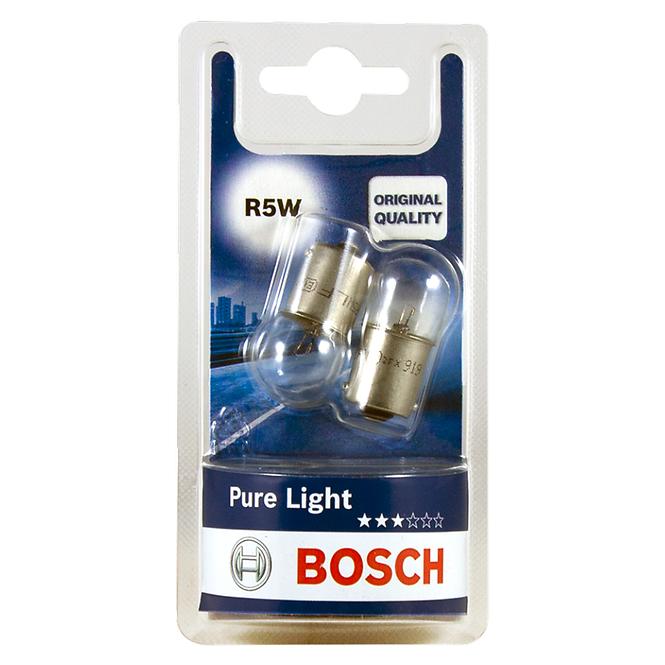 Autoglühbirne 12V 5W R5W BA15S Bosch 2 st. Blister