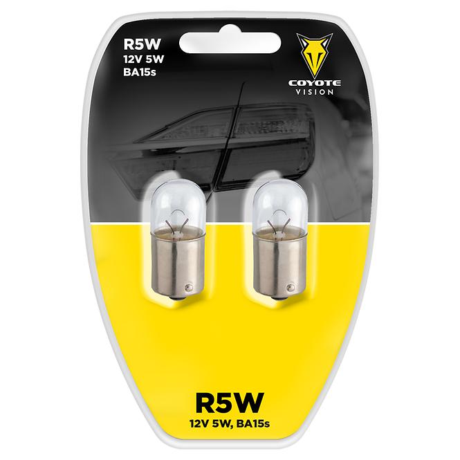Autoglühbirne 12V 5W R5W BA15S Coyote Vision 2 st. Blister